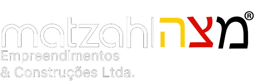 Logotipo claro da Matzah Empreendimentos & Construções